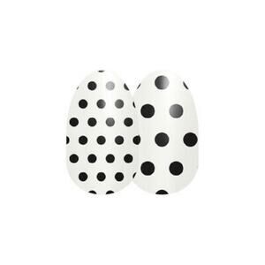 Color Street Polka Dot-Com Clear Overlay Black Polka Dot Nail Polish Strips